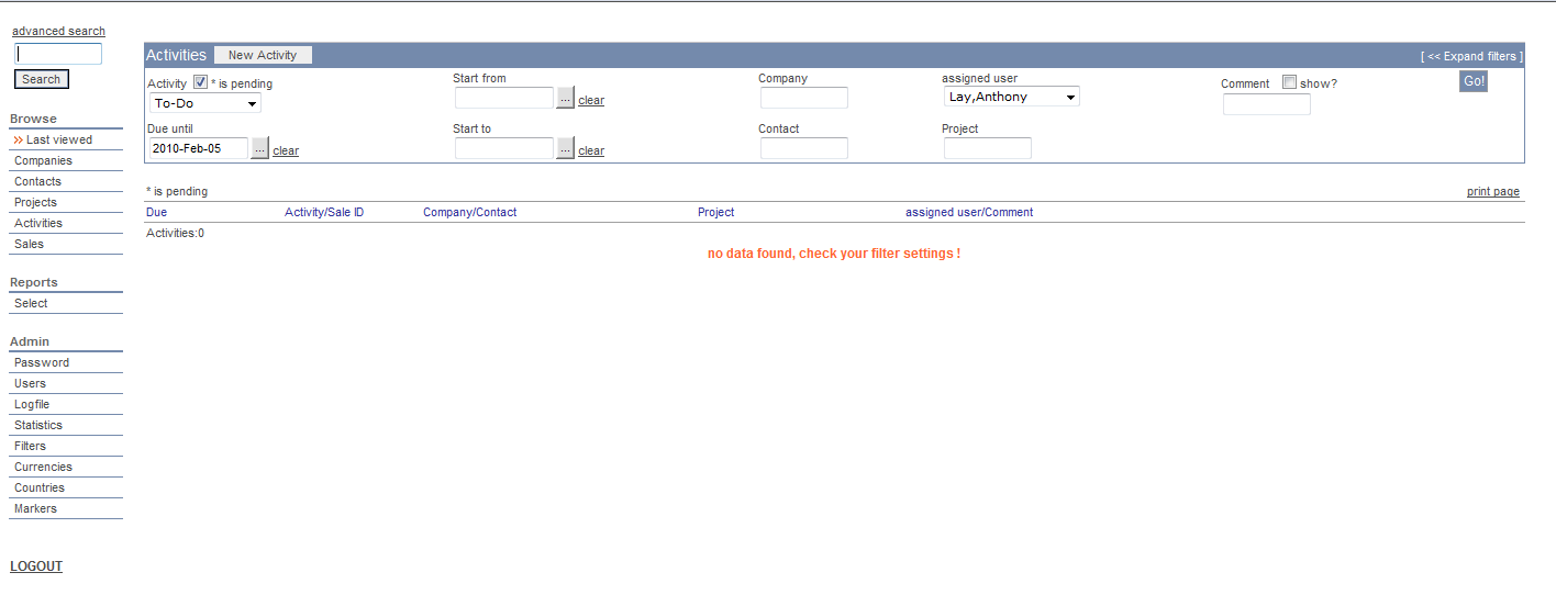 Customer Relationship Manager